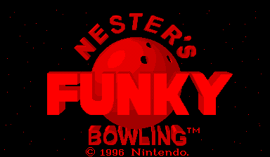 Nester's Funky Bowling Title Screen